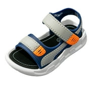 Povozer Boys Adjustable Sandals Toddler Shoes Boys Girls Boys Girls Fashion Athletic Summer Sports Sandals(Toddler/Little Kid/Big Kid) for 9,Blue